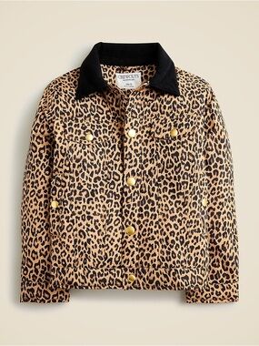 J.Crew Crewcuts Girls' Leopard Lightweight Puffer Jacket—3T